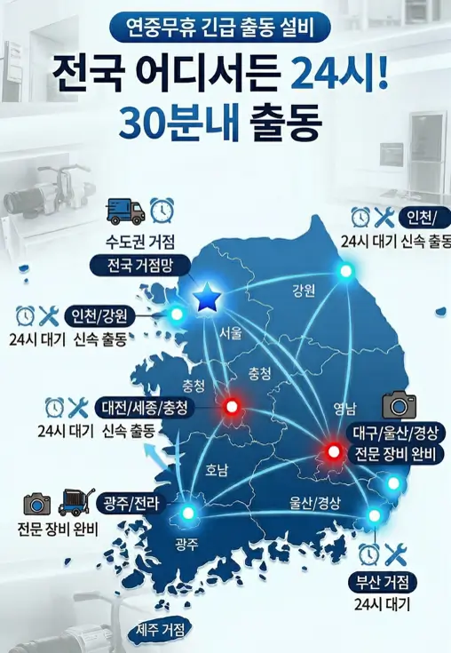 서울 경기 인천 전지역 24시 변기 싱크대 수리업체