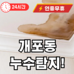 개포동 누수 탐지 24시 출장업체