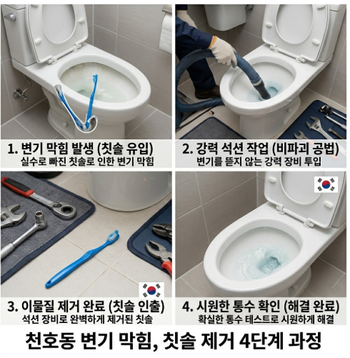 천호동 변기막힘
