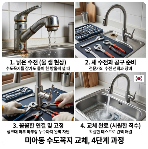 미아동 수도꼭지 교체