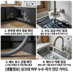 싱크대 하부누수