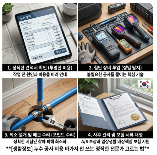 누수탐지 바가지 안쓰는 법