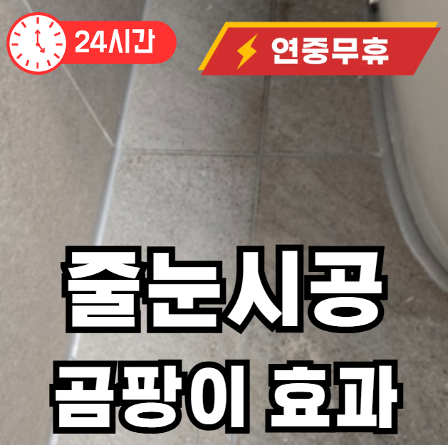 줄눈공 곰팡이 효과 있을까