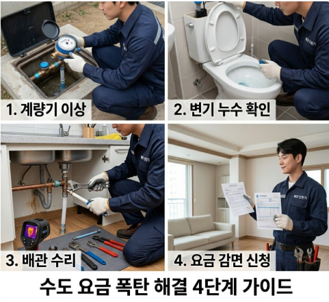 수도요금 많이 나왔을때