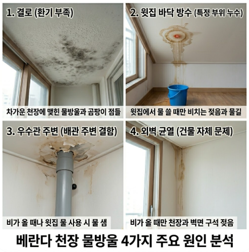 아파트 천장 물방울