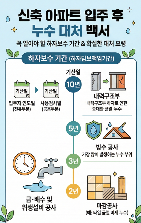 누수처리 하자보수 기간