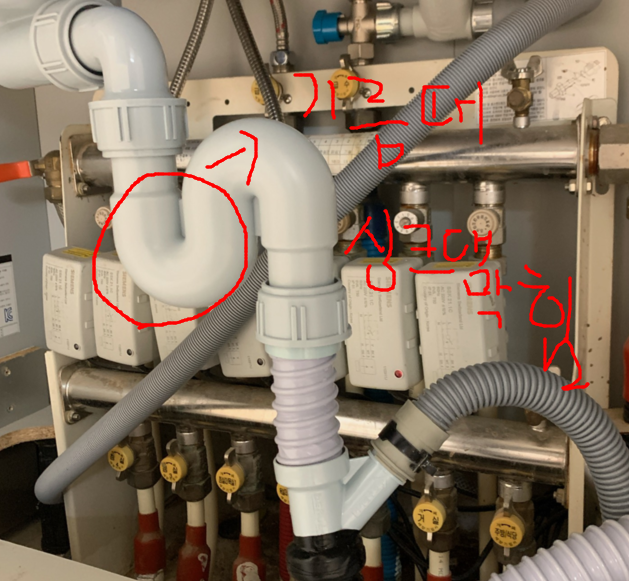 기름때로 인한 싱크대 막힘