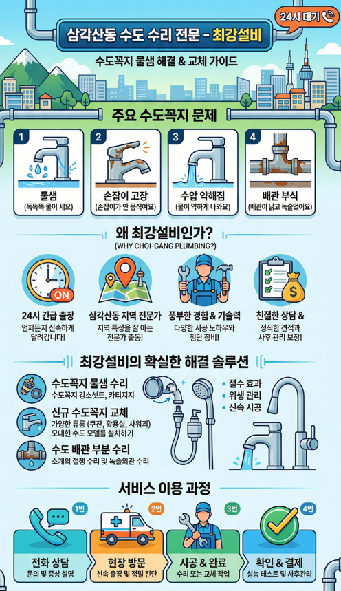 삼각산동 수도 수전 고장 수리
