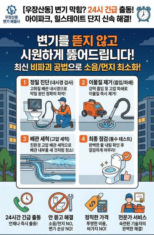 우장산동 변기 이물질 제거