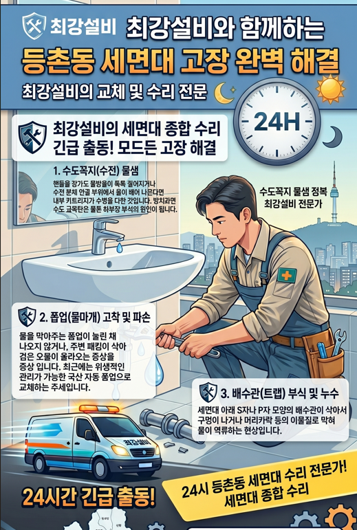 등촌동 세면대 수리및 교환