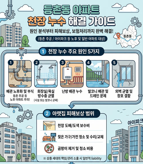 천장누수 원인 찾기