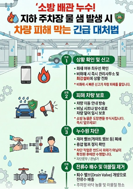 소방배관 누수시 대처방법