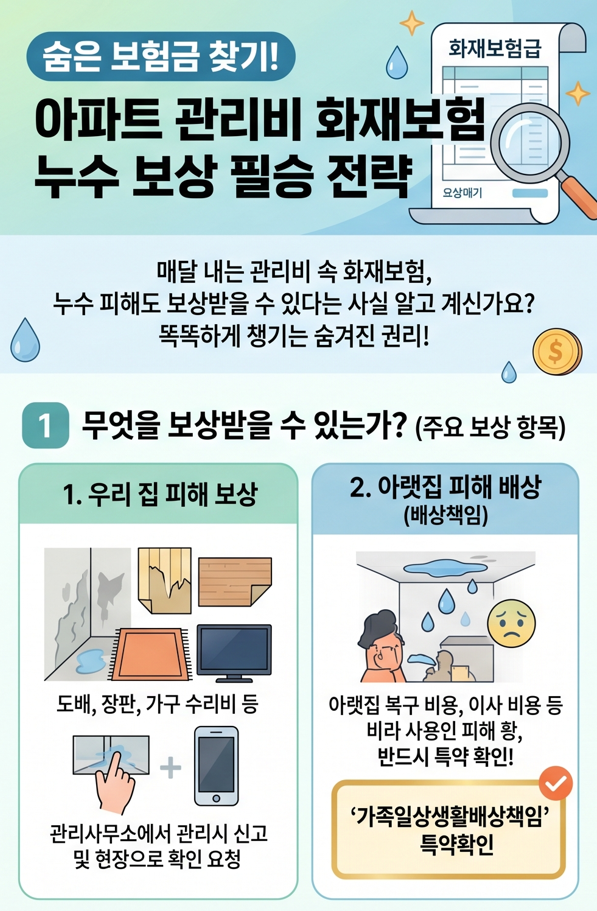 누수 보험 적용 받는 법