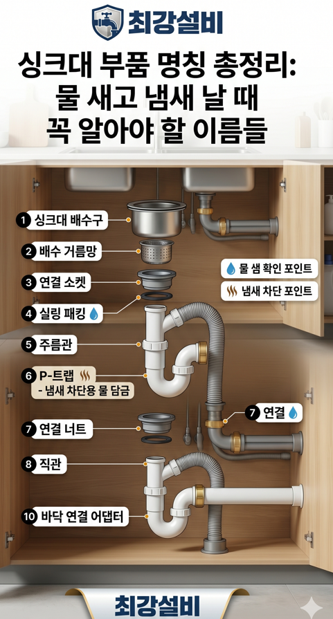 싱크대 부품 총정리