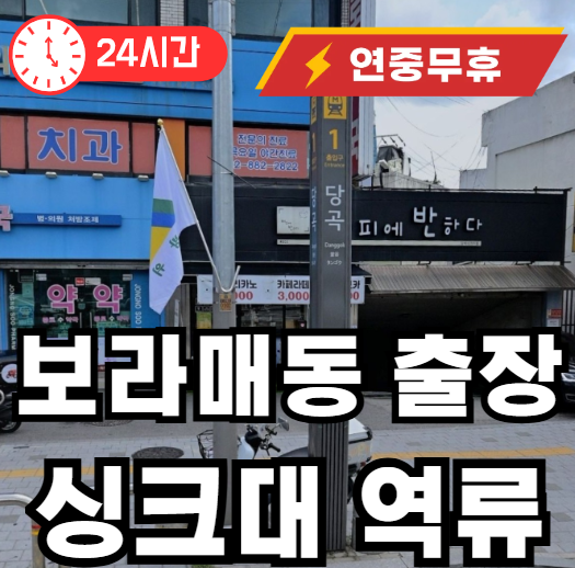 보라매동 싱크대 막힘으로 인한 역류 증상