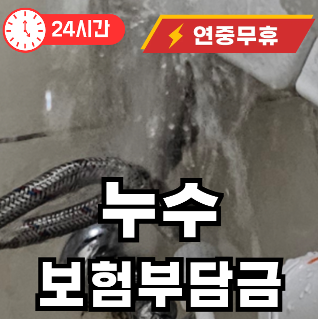 누수 발생할 경우 보험 부담금 정리
