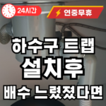 하수구 트랩 관리방법